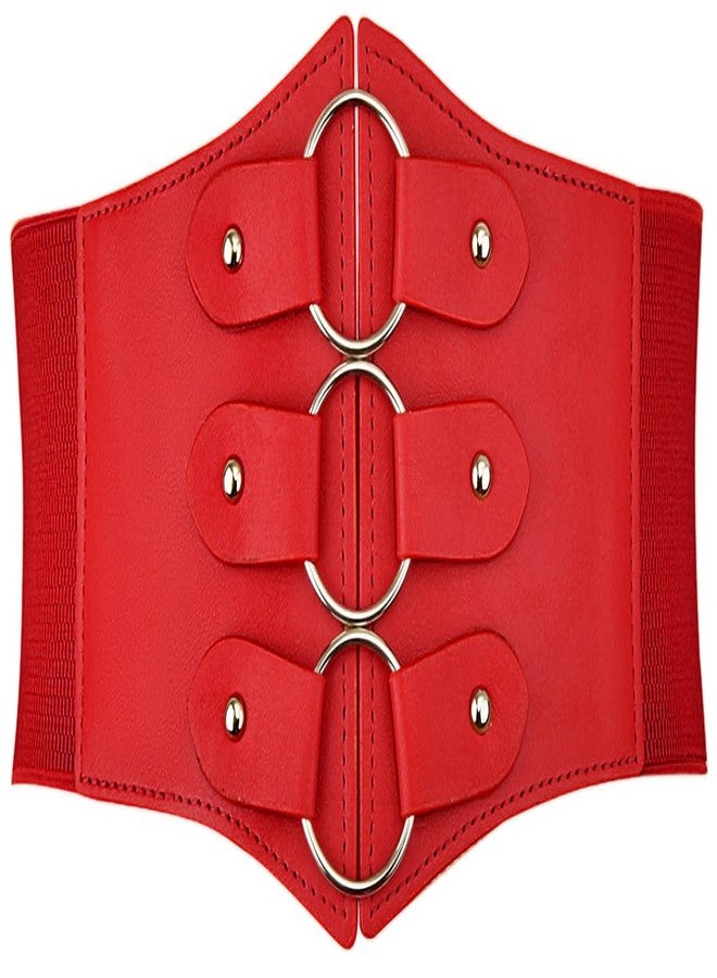 ALAIX Women's Corset Belt Extra Wide Stretchy Belts Elastic Waspie Waist Belts for Cosplay Halloween Costume Belts for Women - Image 1